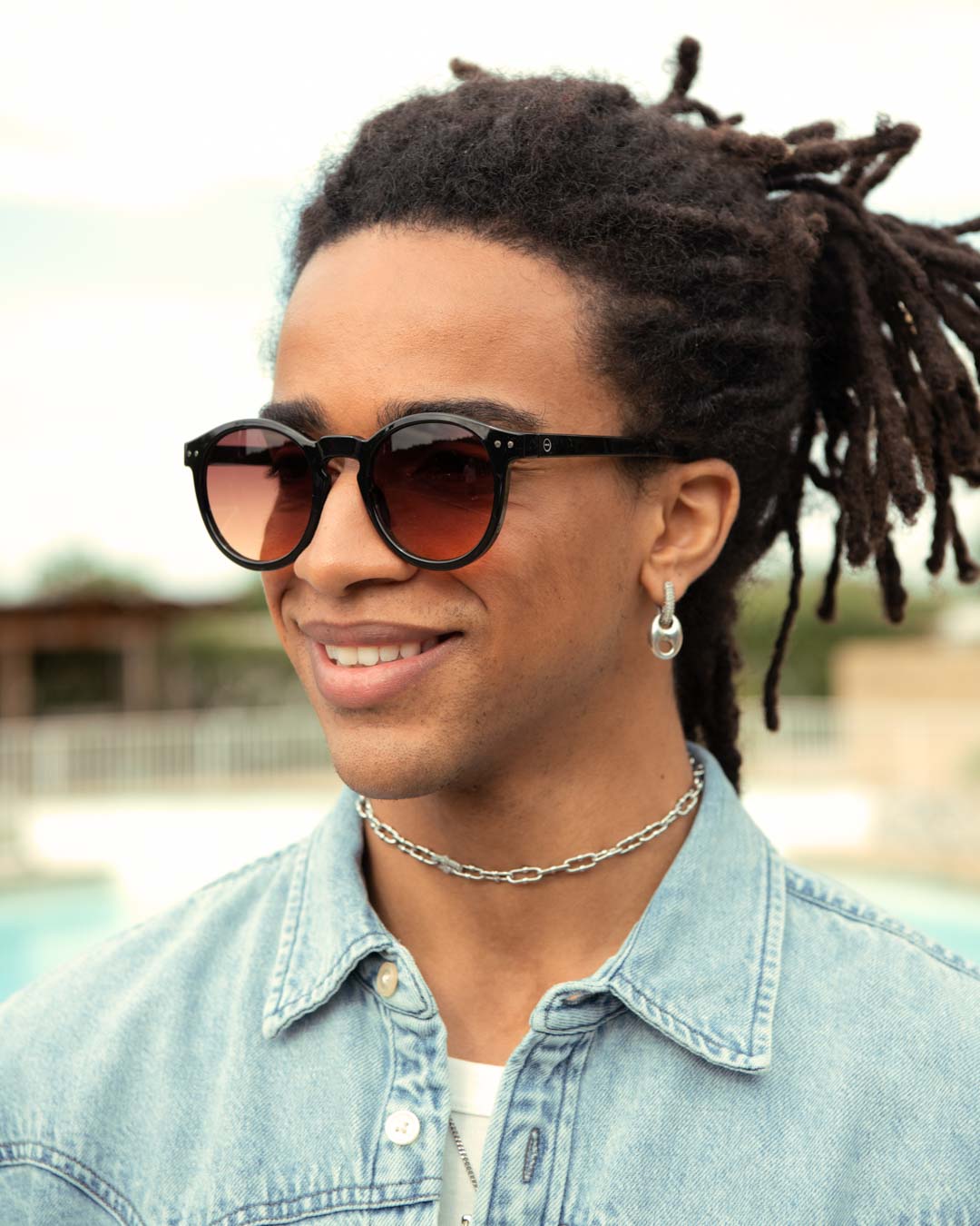 Lunette #M Black Road Pantos Noir à la mode - Izipizi