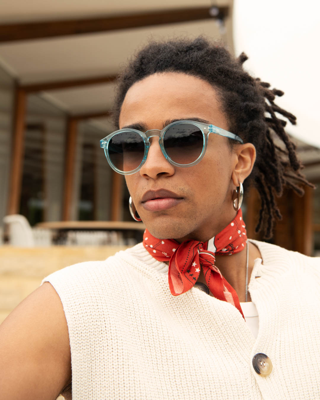 Ochialli #M Turquoise Stone Pantos Blu - Izipizi