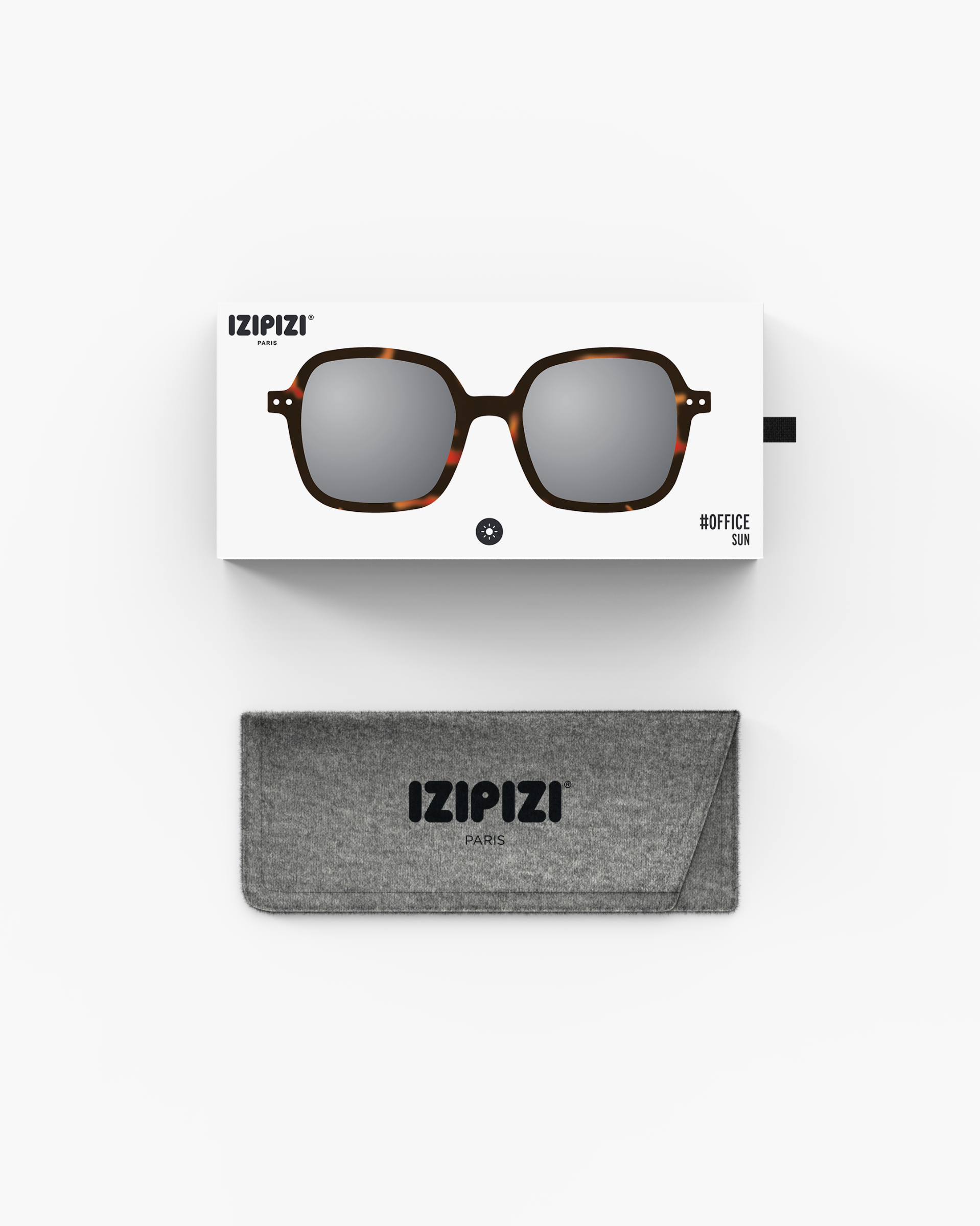 Lunette #OFFICE Tortoise Carré Multicolore et motifs à la mode - Izipizi