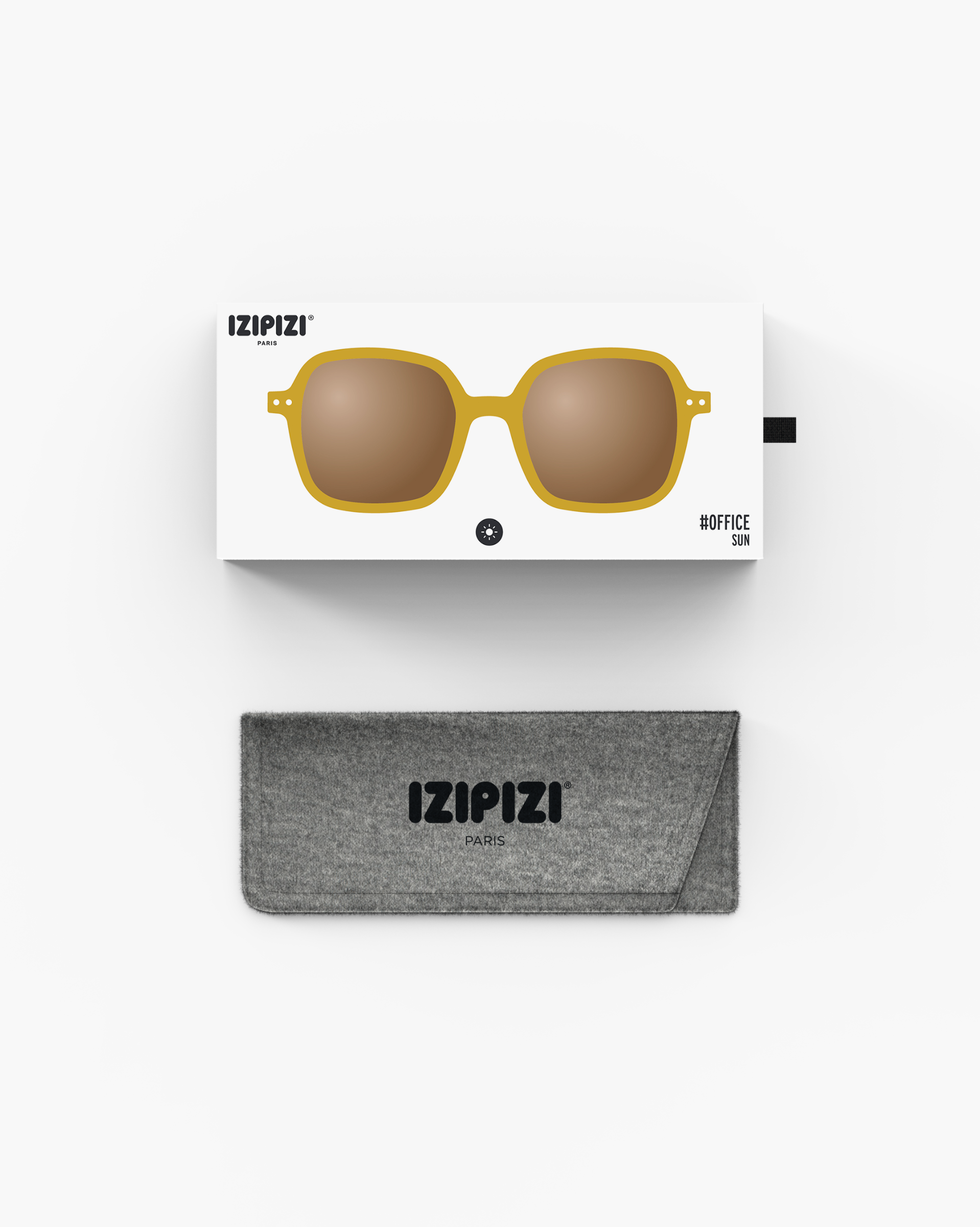 Lunette #OFFICE Golden Green Carré Vert à la mode - Izipizi
