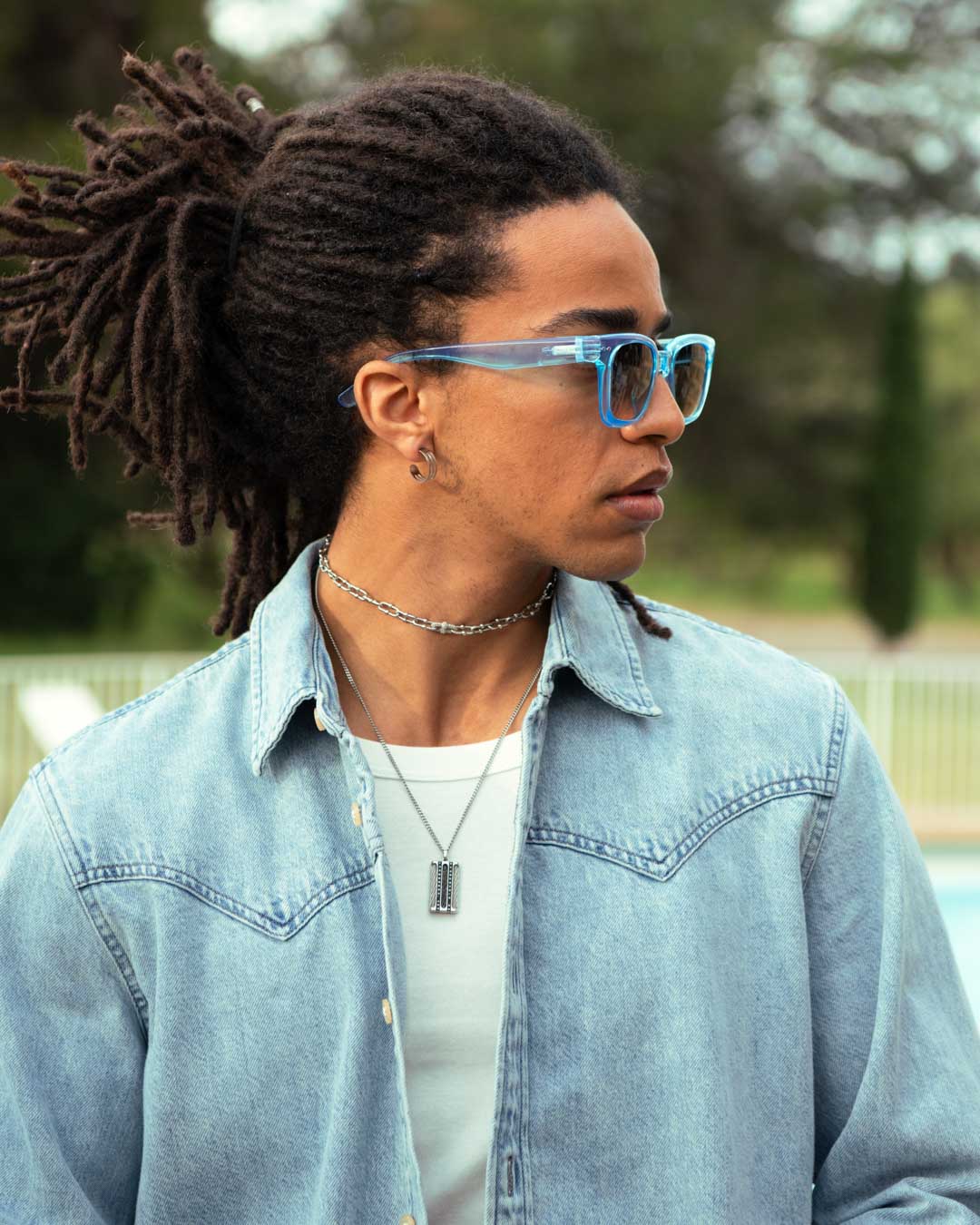 Ochialli #ROAD Turquoise Stone Trapezoidale Blu - Izipizi