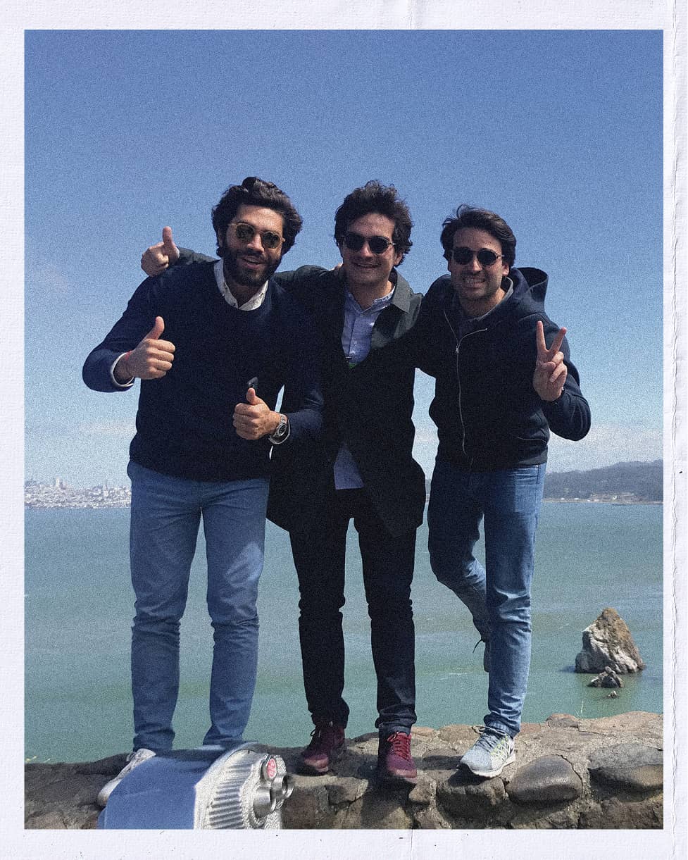 The three founders: Charles, Quentin and Xavier